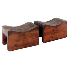 K.J. Petterson & Söner, Pair of Stools in Pine, Scandinavian Modern, Sweden