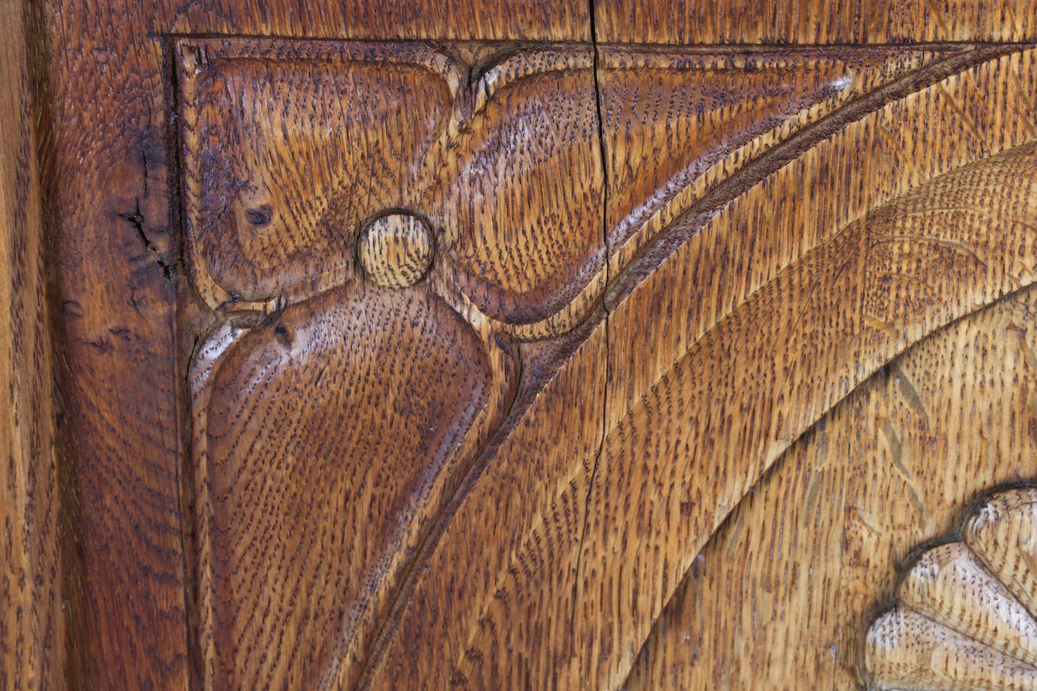 Kjaernulf Style Brutalist Danish Oak Sideboard Cabinet, Circa 1970's For Sale 15