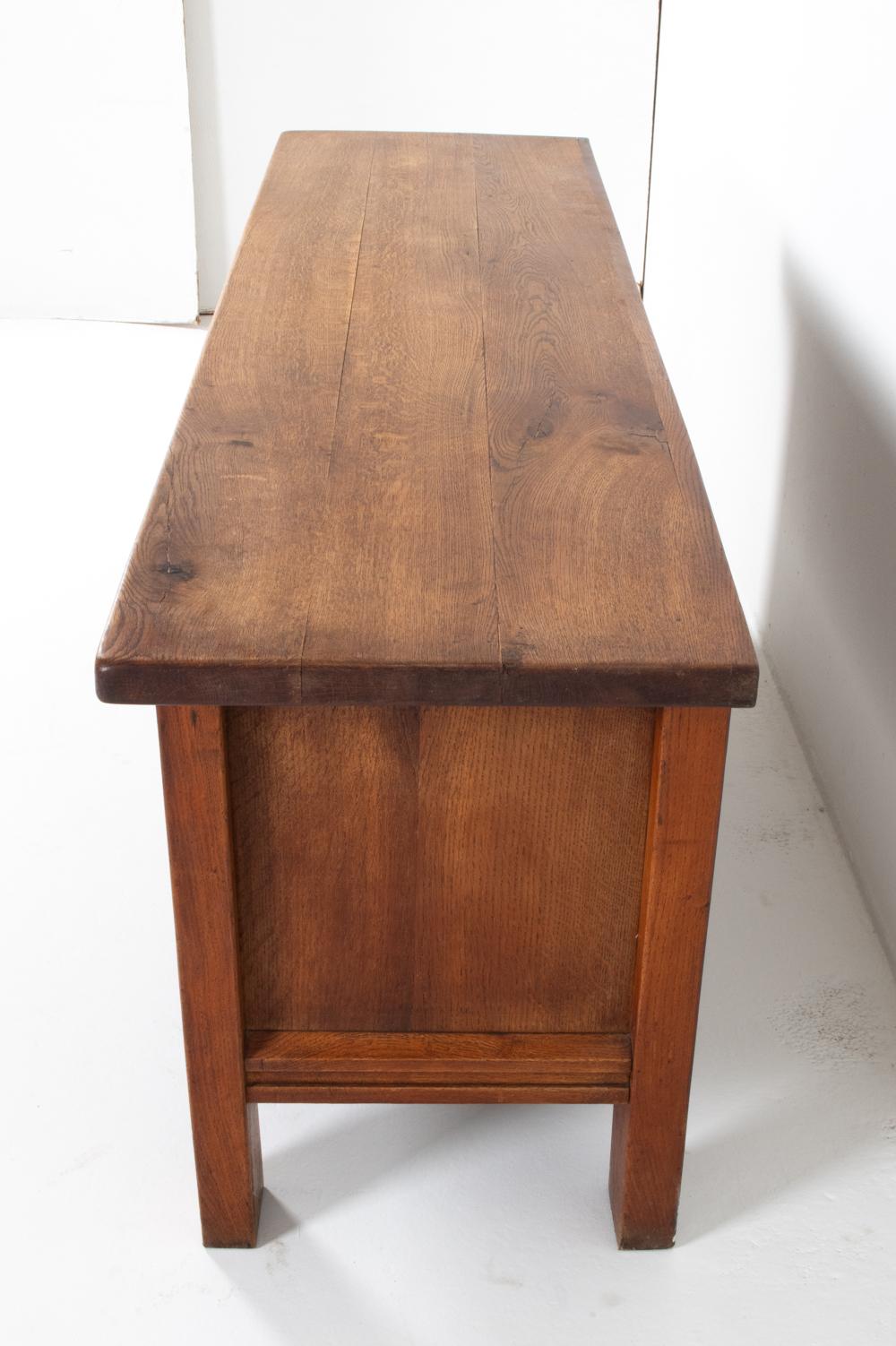 Kjaernulf Style Brutalist Danish Oak Sideboard, Circa 1970's For Sale 7