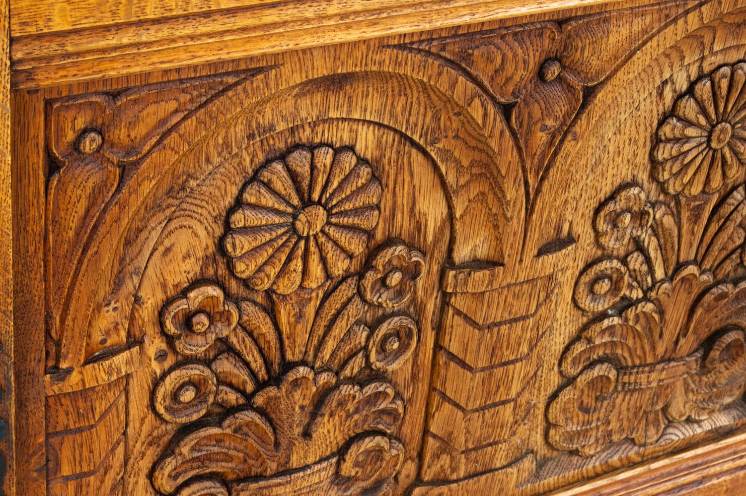 Kjaernulf Style Brutalist Danish Oak Sideboard, Circa 1970's For Sale 3