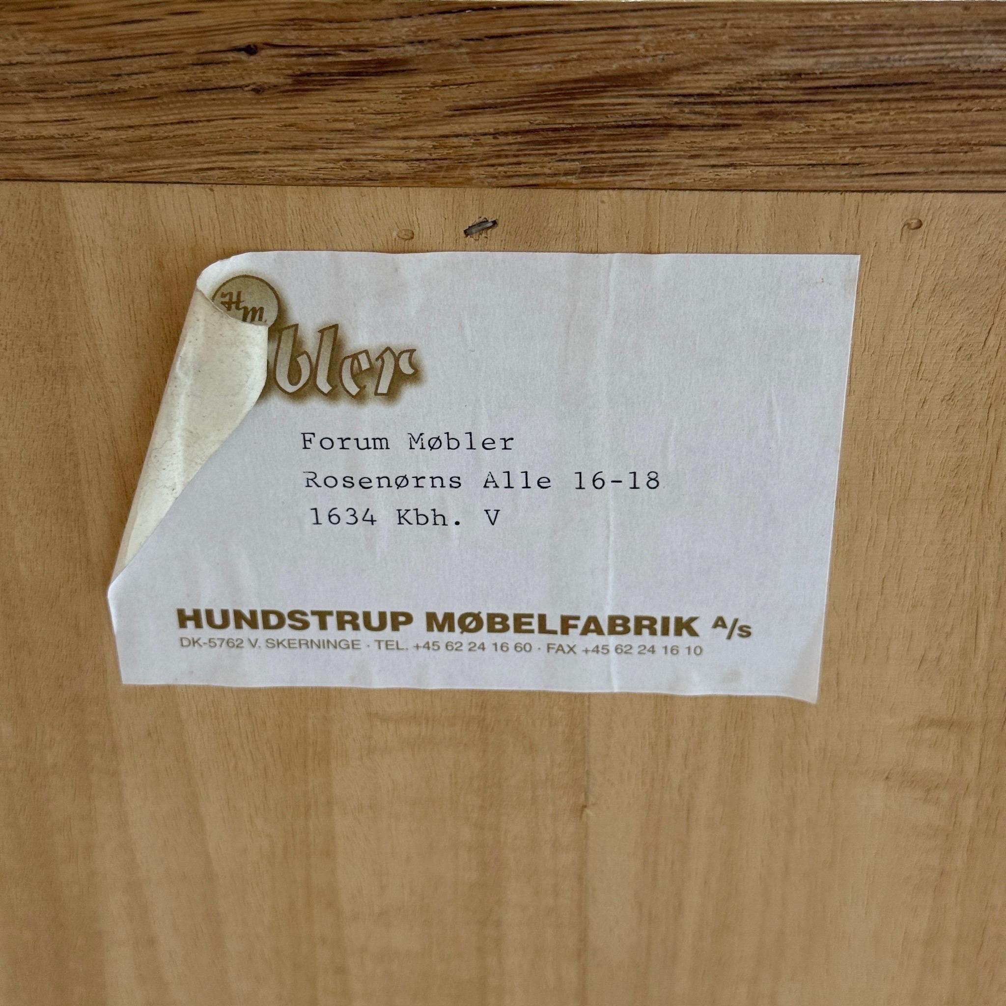 Kjaernulf Style Carved Oak Cabinet In Good Condition For Sale In Chicago, IL