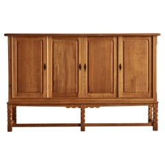 Kjaernulf Tall Oak Wood Sideboard