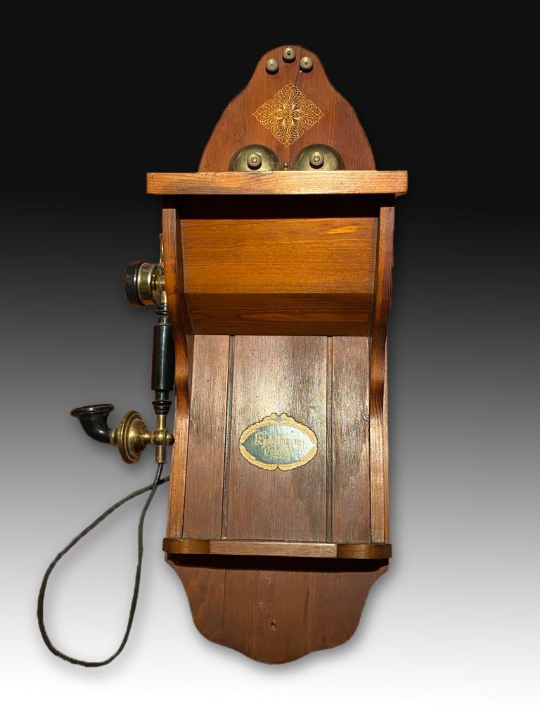 Other Kjøbenhavns Telefon Aktieselskab (KTAS) Wall Phone Scandinavia 19th-20th Century For Sale