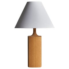 Kjell Blomberg, Tischlampe, Eiche, Schweden, 1970er-Jahre