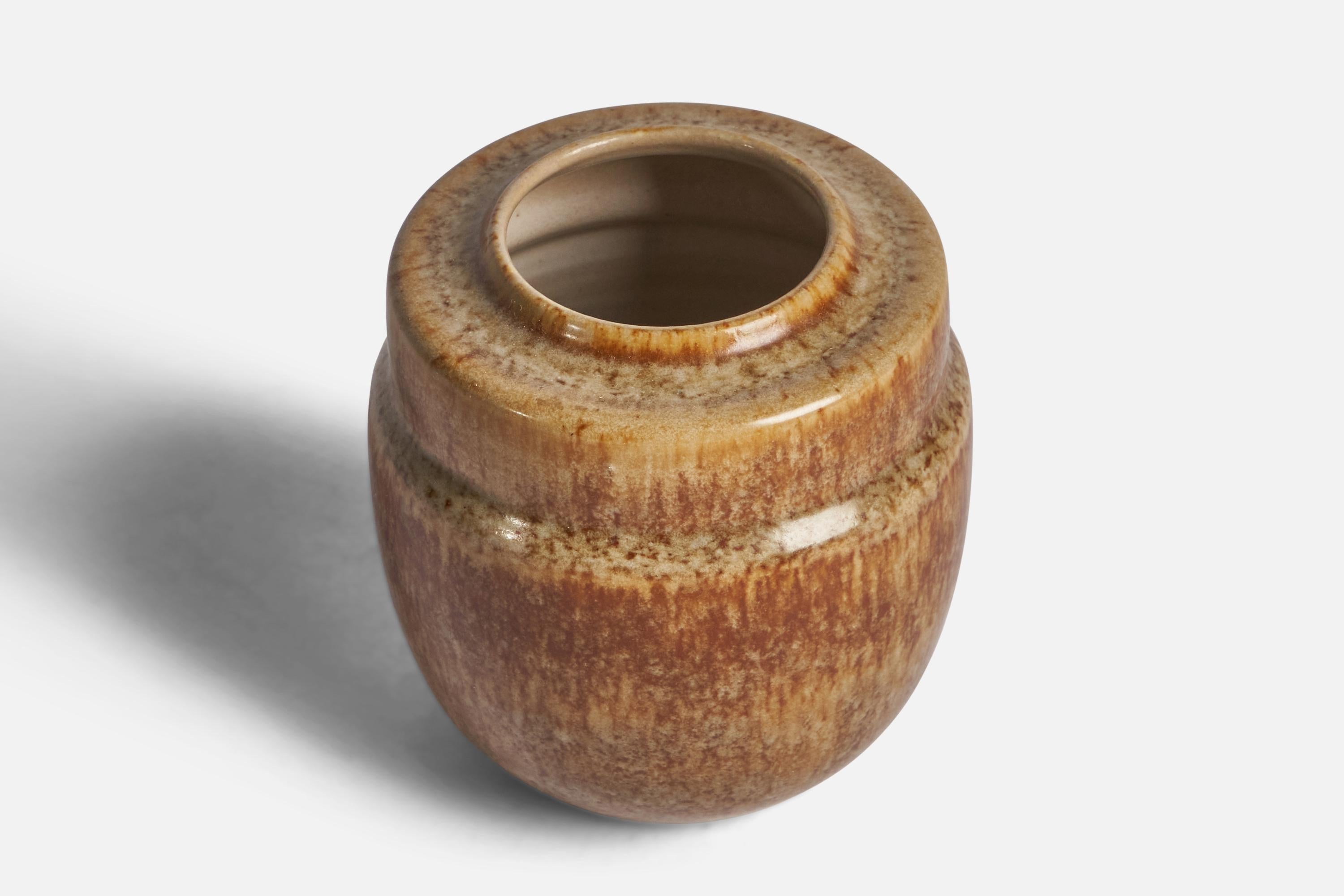Modern Kjell Bolinder, Vase, Stoneware, Sweden, 1969 For Sale
