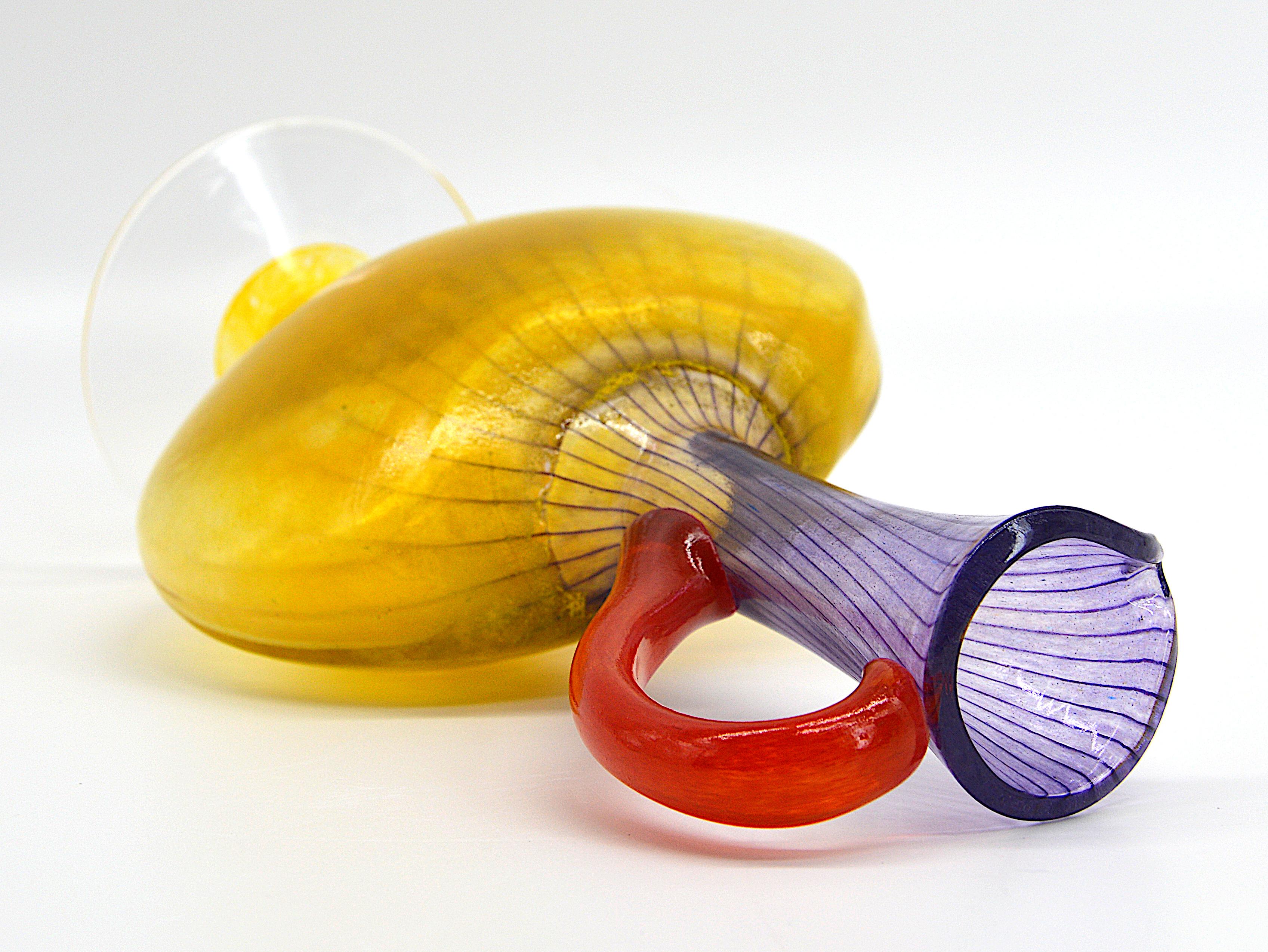 Vetro artistico Caraffa in vetro artistico di Kjell Engman, fine anni '90, 1999 in vendita