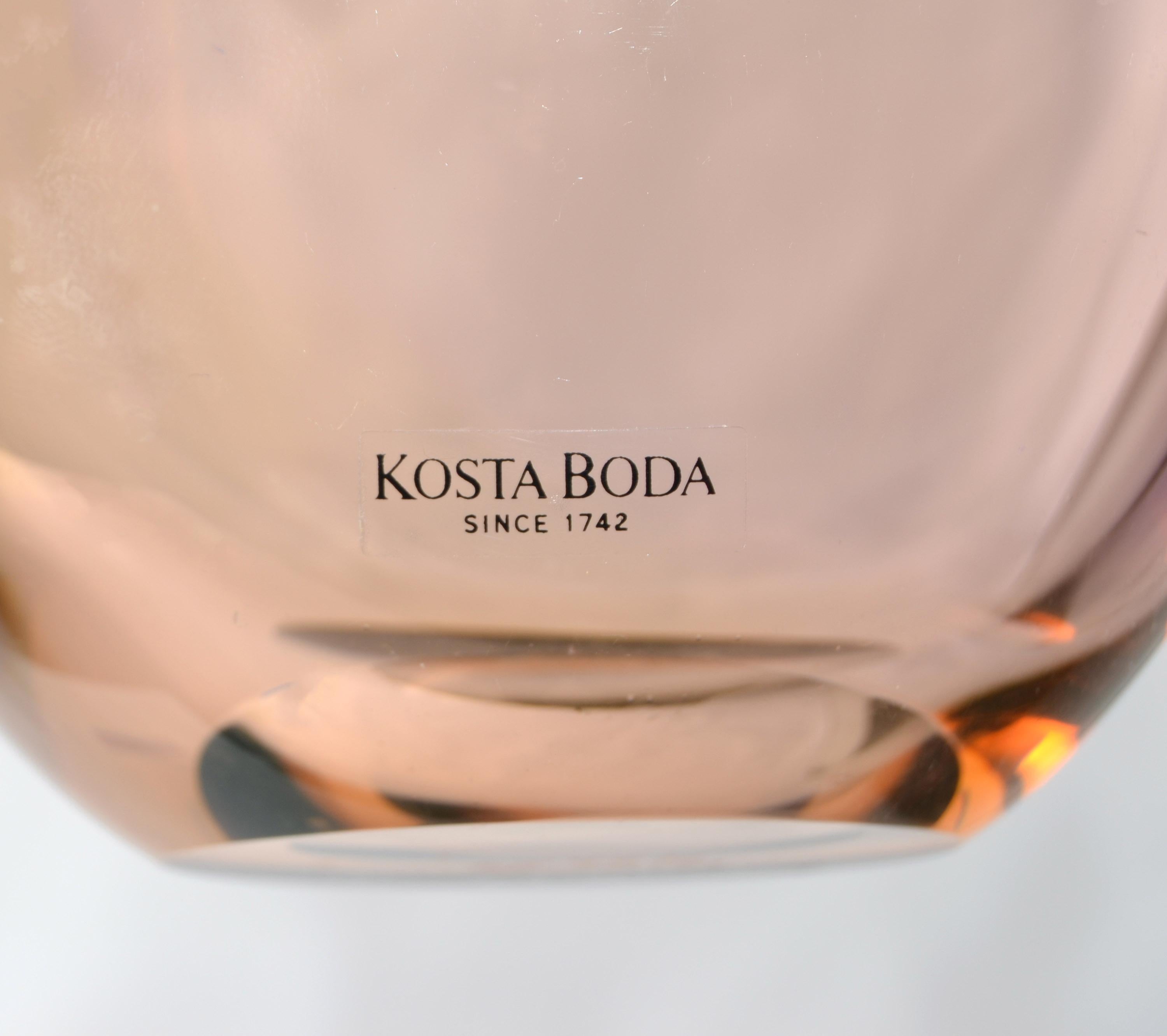 Kjell Engman Collezione Fidji Vaso di cristallo colorato Scandinavo Kosta Boda in vendita 2