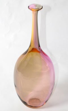Kjell Engman Fidji Collection Colorful Crystal Bud Vase Scandinavian Kosta Boda