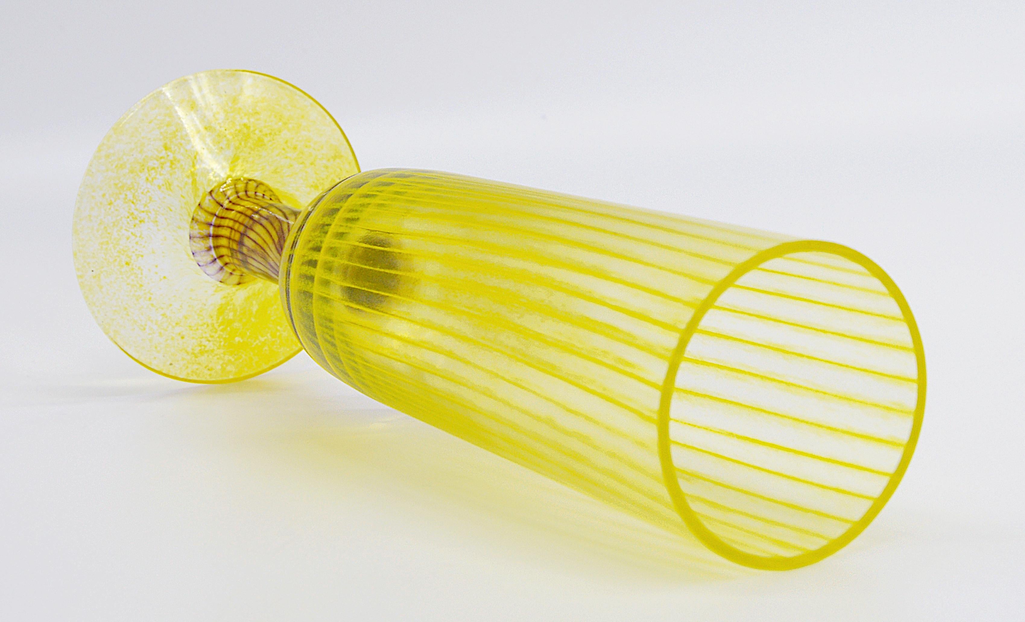 Swedish Kjell Engman Flute Vase, 1999 For Sale