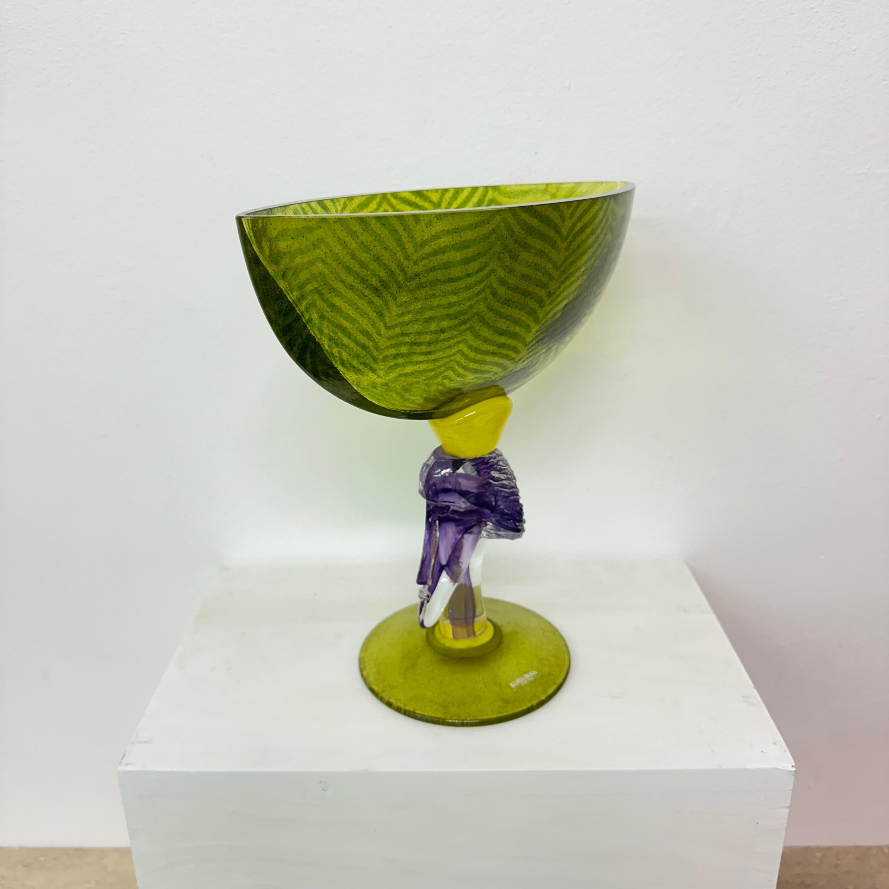 Kjell Engman für Kosta Boda, Schale aus Kunstglas, 1980er-Jahre im Angebot 4