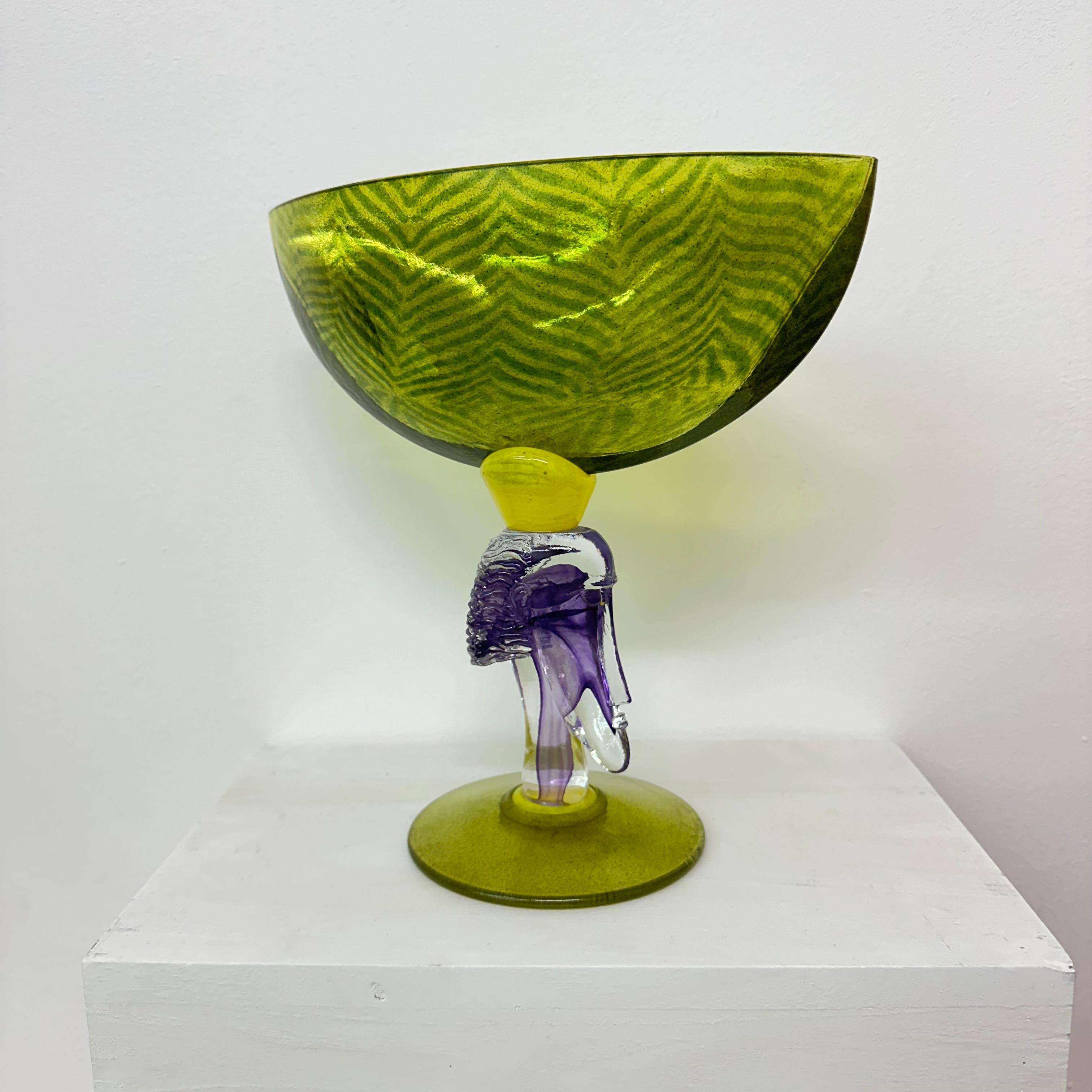 Kjell Engman für Kosta Boda, Schale aus Kunstglas, 1980er-Jahre im Angebot 7
