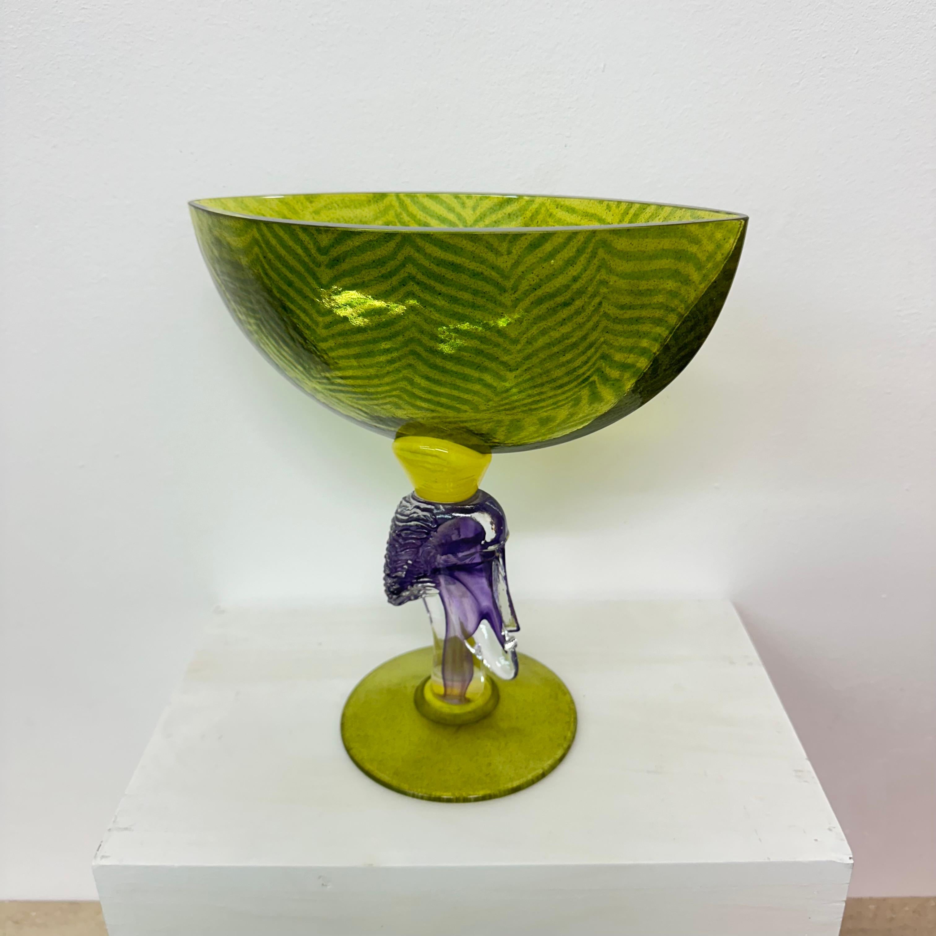 Kjell Engman für Kosta Boda, Schale aus Kunstglas, 1980er-Jahre im Angebot 8