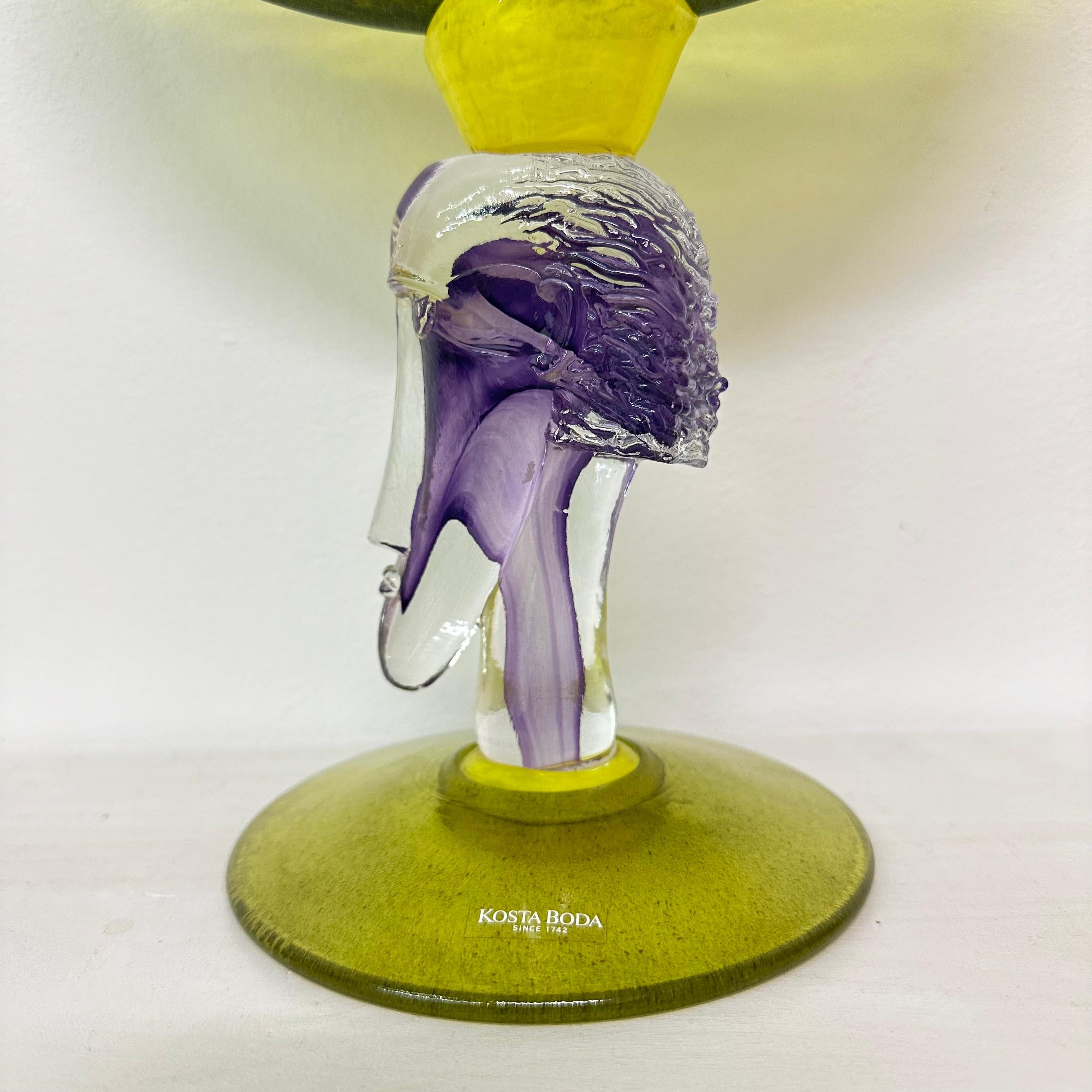 Kjell Engman für Kosta Boda, Schale aus Kunstglas, 1980er-Jahre im Angebot 13