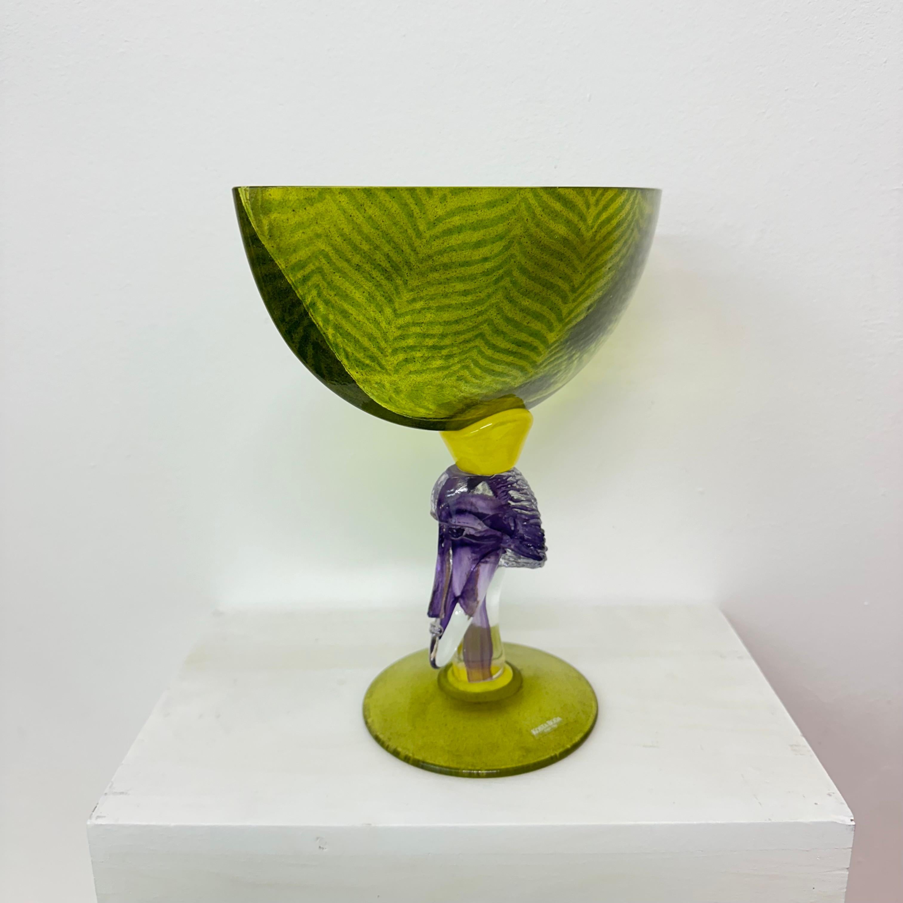 Kjell Engman für Kosta Boda, Schale aus Kunstglas, 1980er-Jahre im Angebot 1