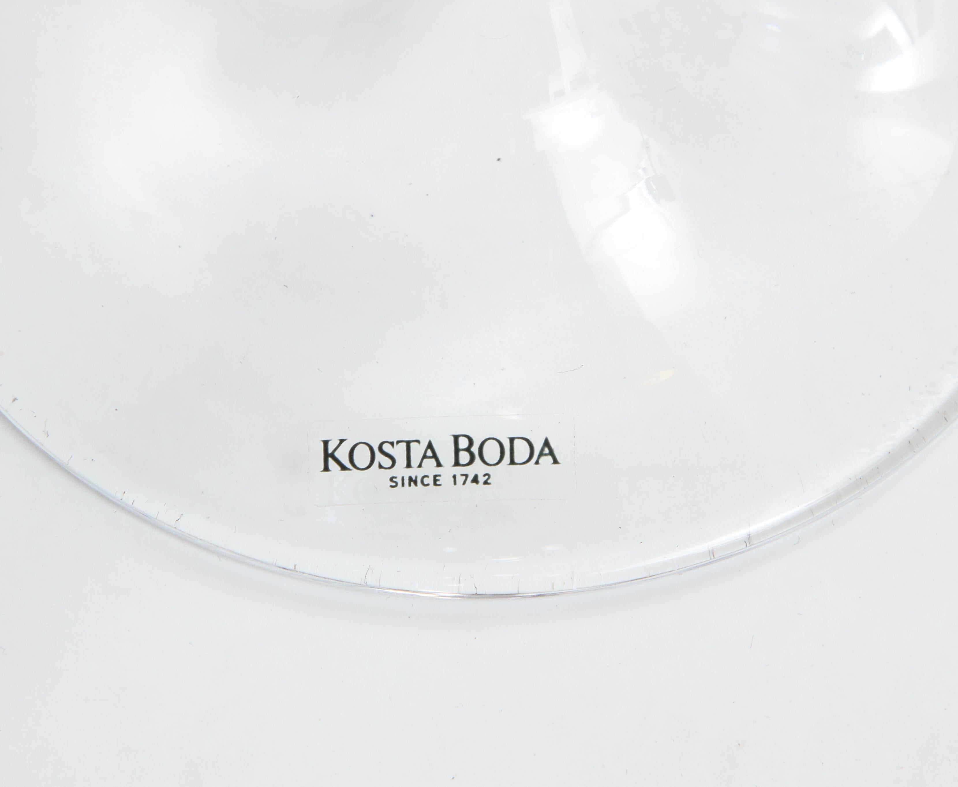 Late 20th Century Kjell Engman for Kosta Boda Candlesticks For Sale