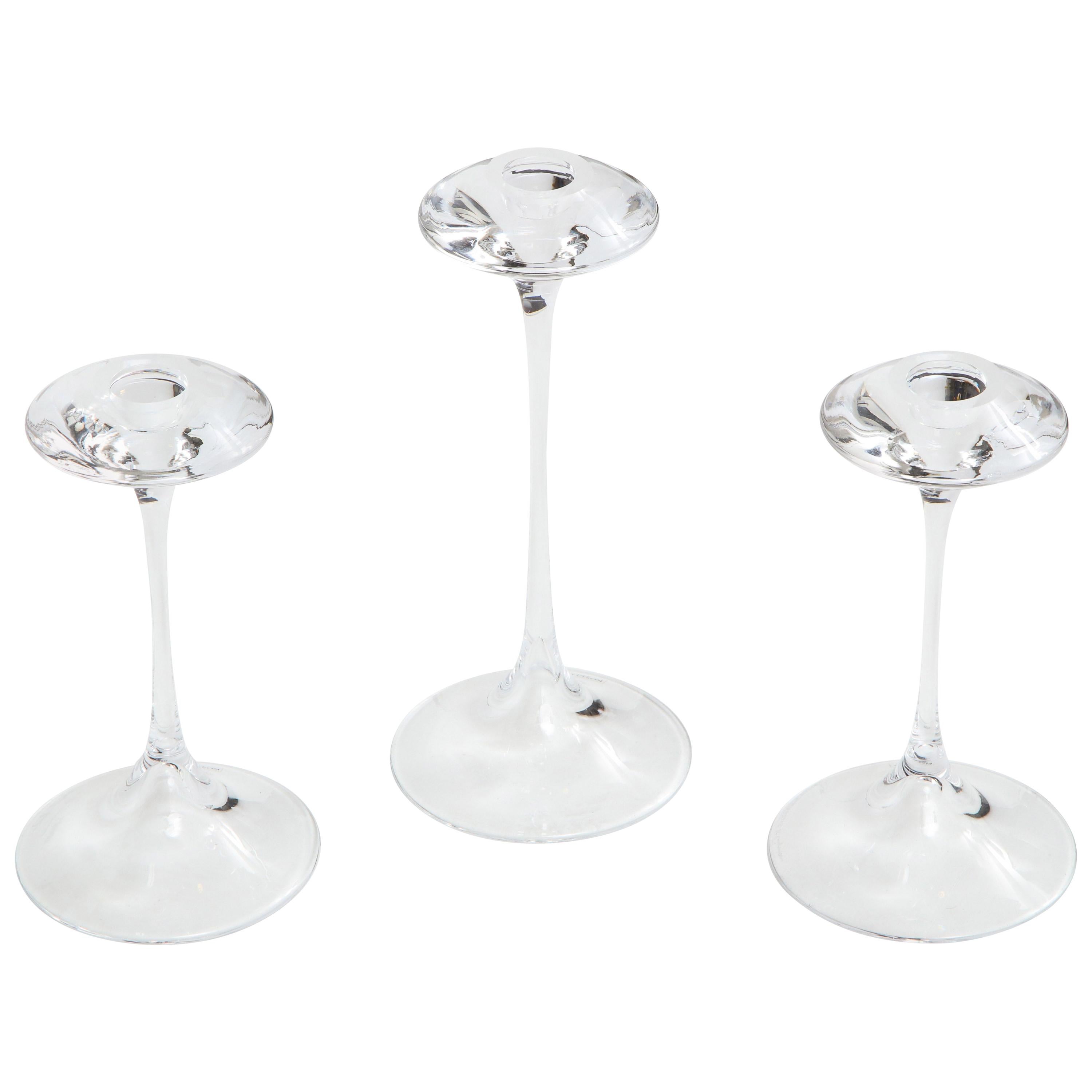 Kjell Engman for Kosta Boda Candlesticks