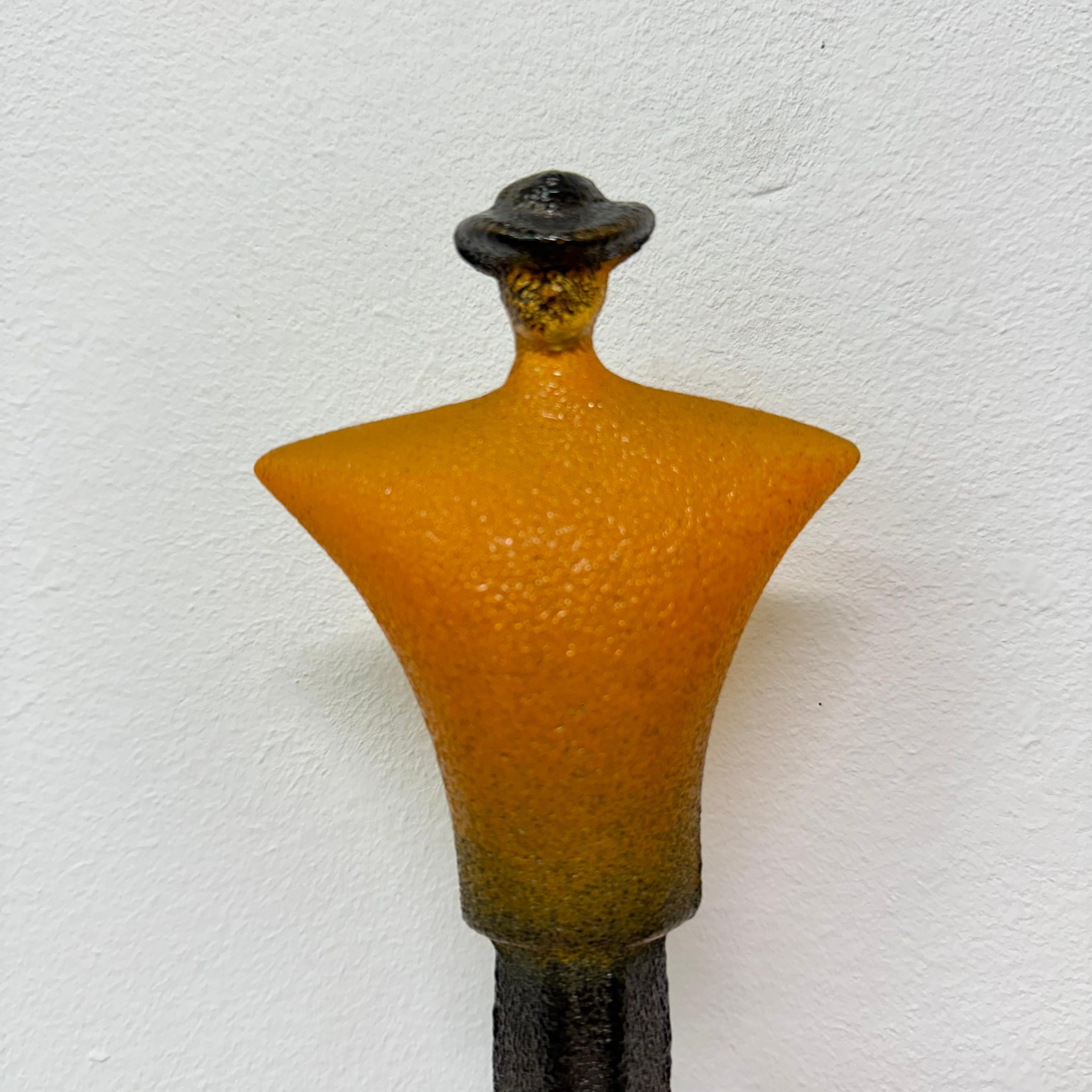 Art Glass Kjell Engman for Kosta Boda Catwalk ‘DRESSBOY’, 1980s For Sale