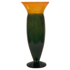 Kjell Engman for Kosta Boda Flaired Lip Swedish Art Glass Vase
