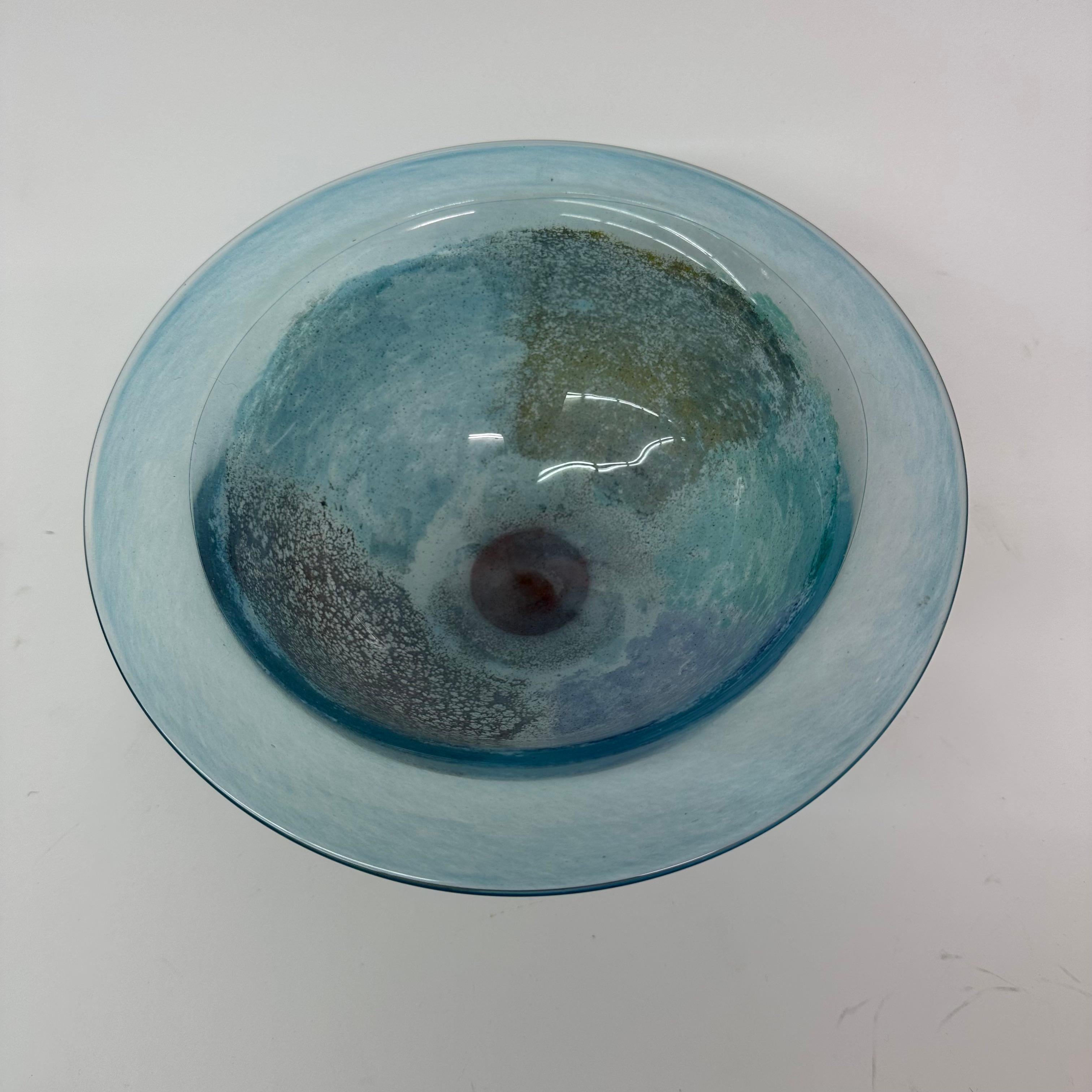Art Glass Kjell Engman for Kosta Boda Sweden ‘Can Can’ Bowl For Sale