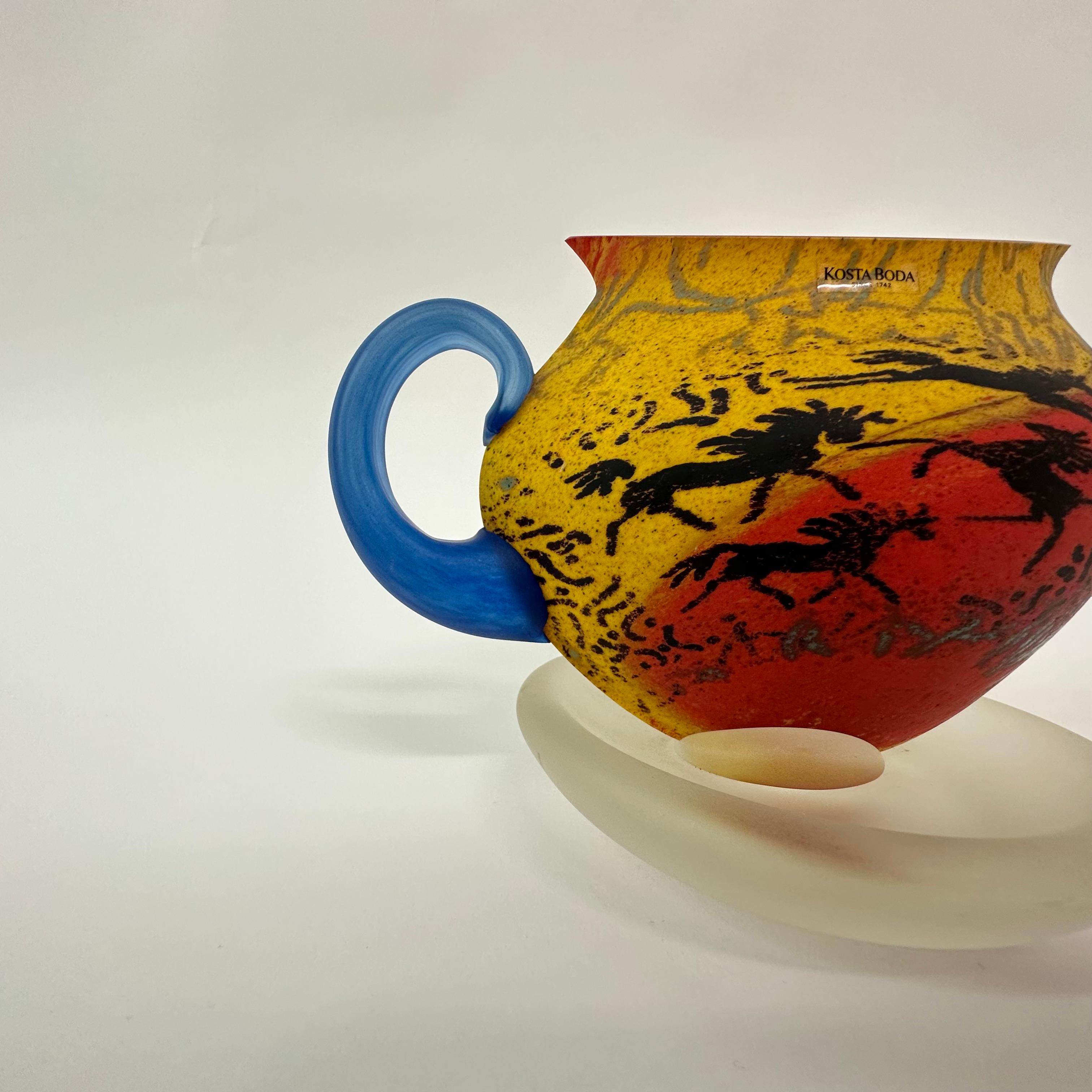 Kjell Engman for Kosta Boda Sweden tea pot Art glass , 1980's For Sale 10