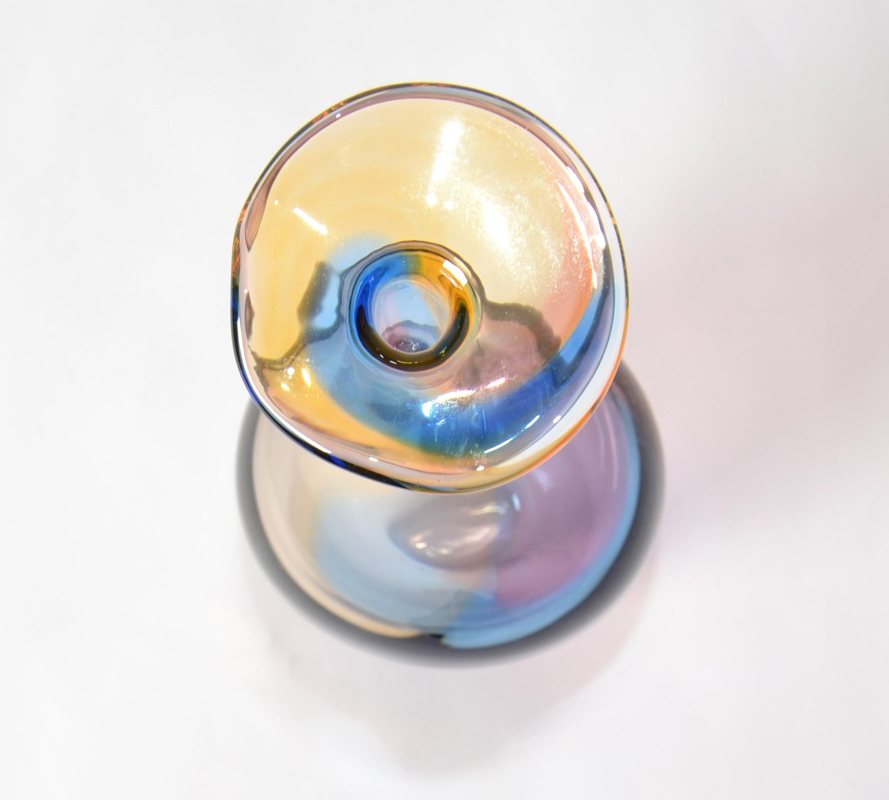 Kjell Engman Kosta Boda Fidji Collection Vaso di cristalli colorati Scandinavo in vendita 2