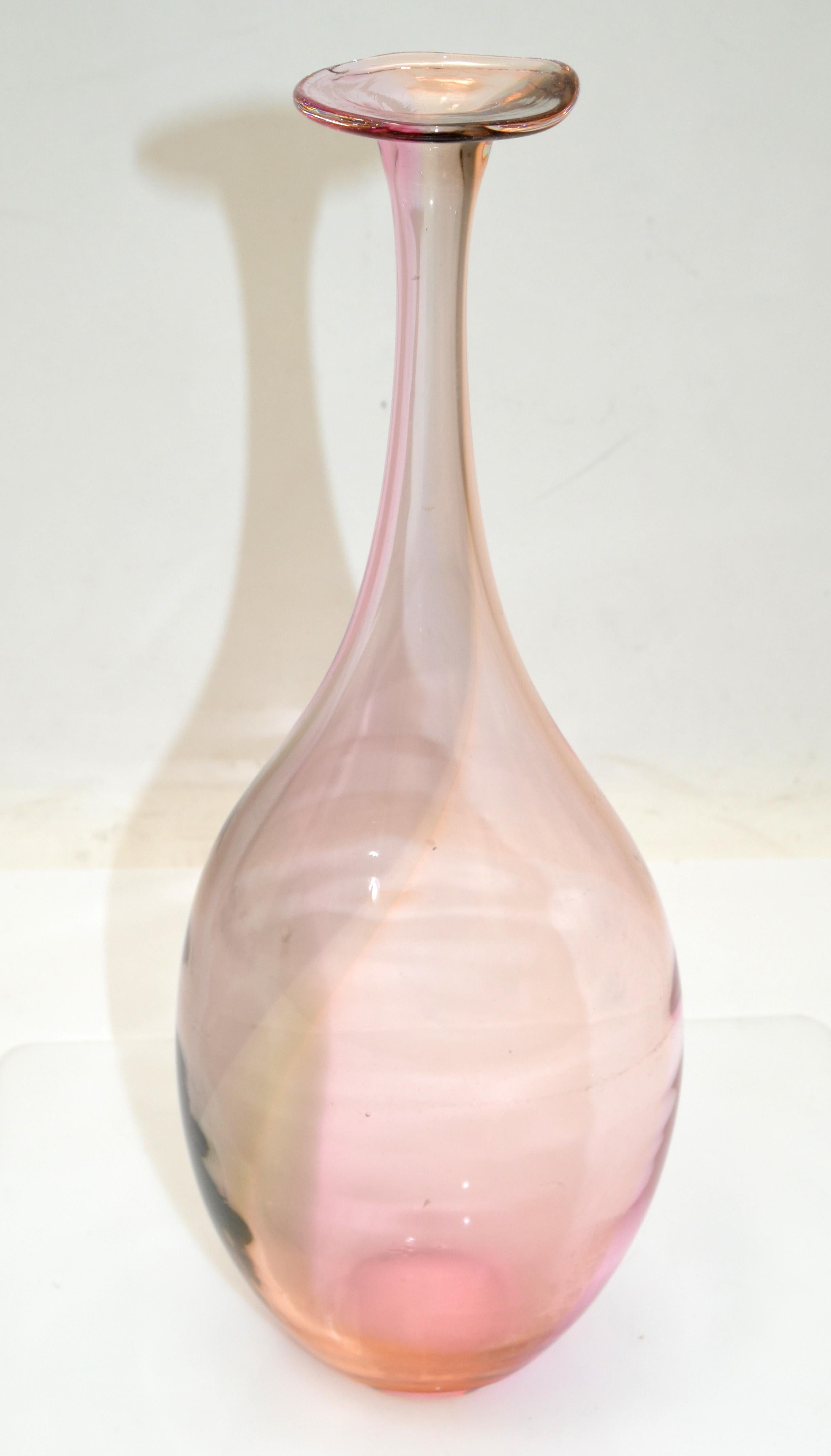 Kjell Engman Kosta Boda Fidji Collection Colorful Crystal Bud Vase Scandinavian 4