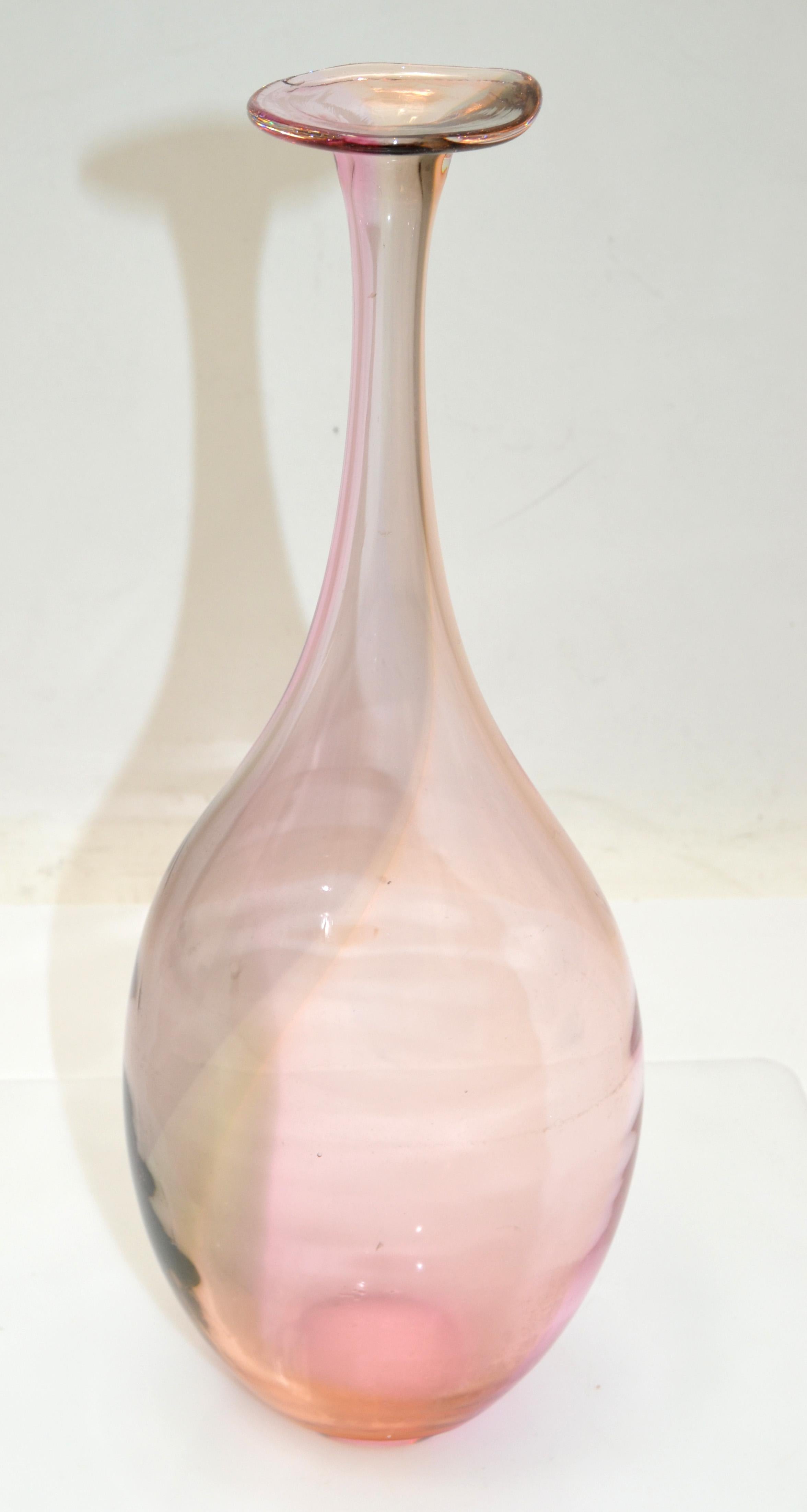 Kjell Engman Kosta Boda Fidji Collection Colorful Crystal Bud Vase Scandinavian 5