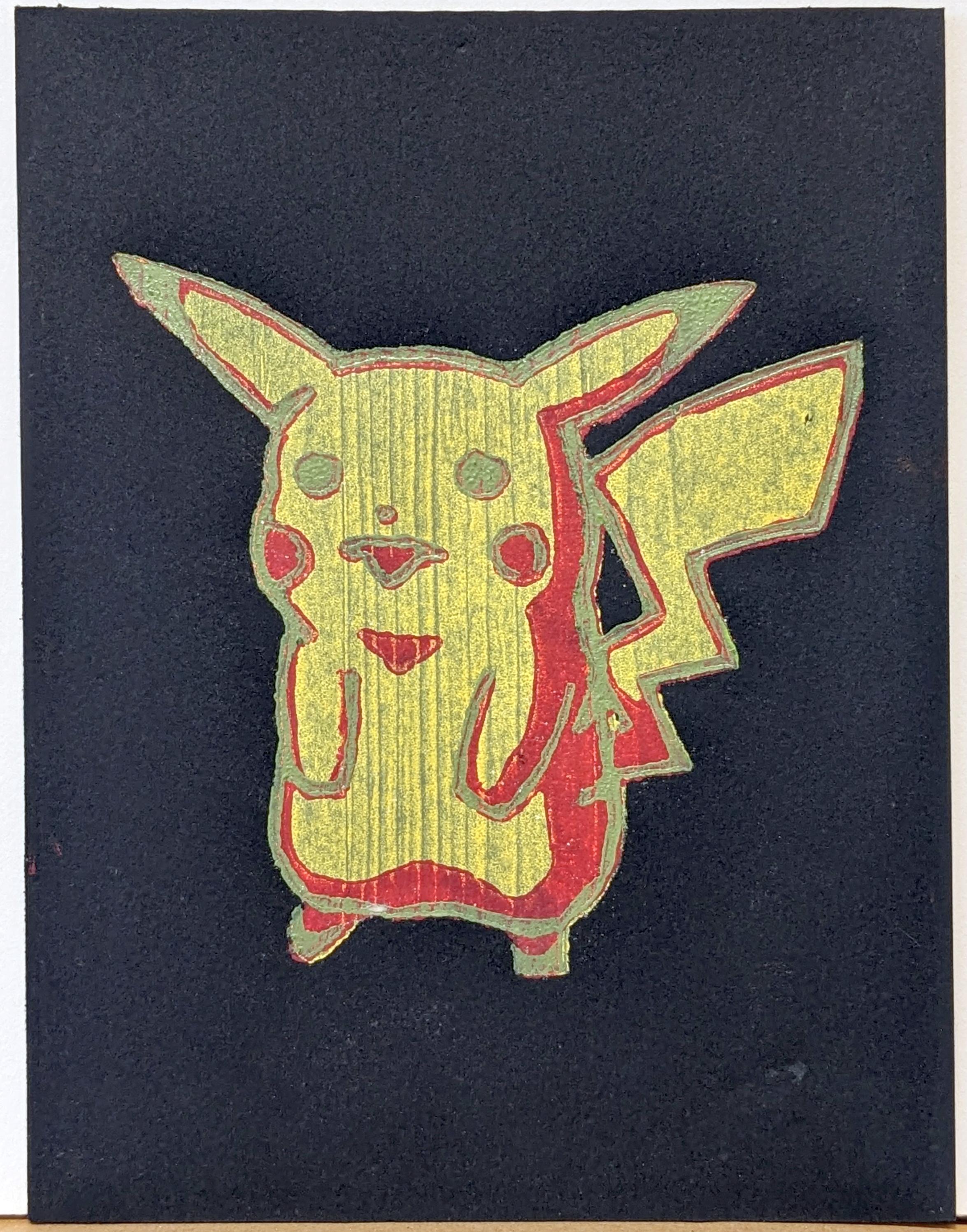 Kjell Otterness Animal Print - untitled ( Pikachu Pokémon )
