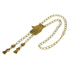 Antique K.J.L Hamsa Necklace/Belt