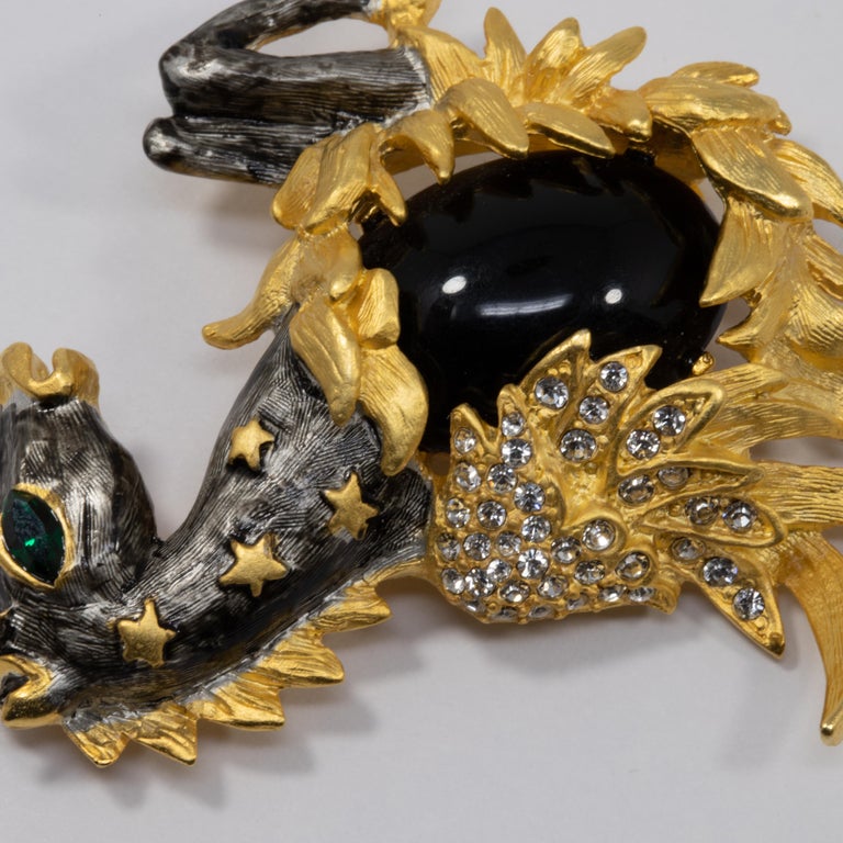 Louis Vuitton” Black and Gold Designer brooch Set - Majesty Kouture