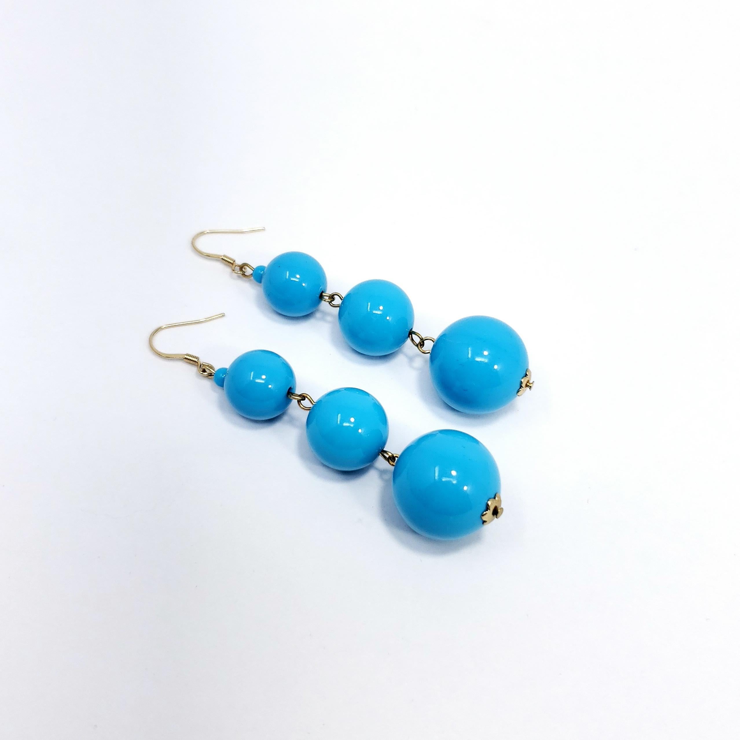 earrings turquoise blue