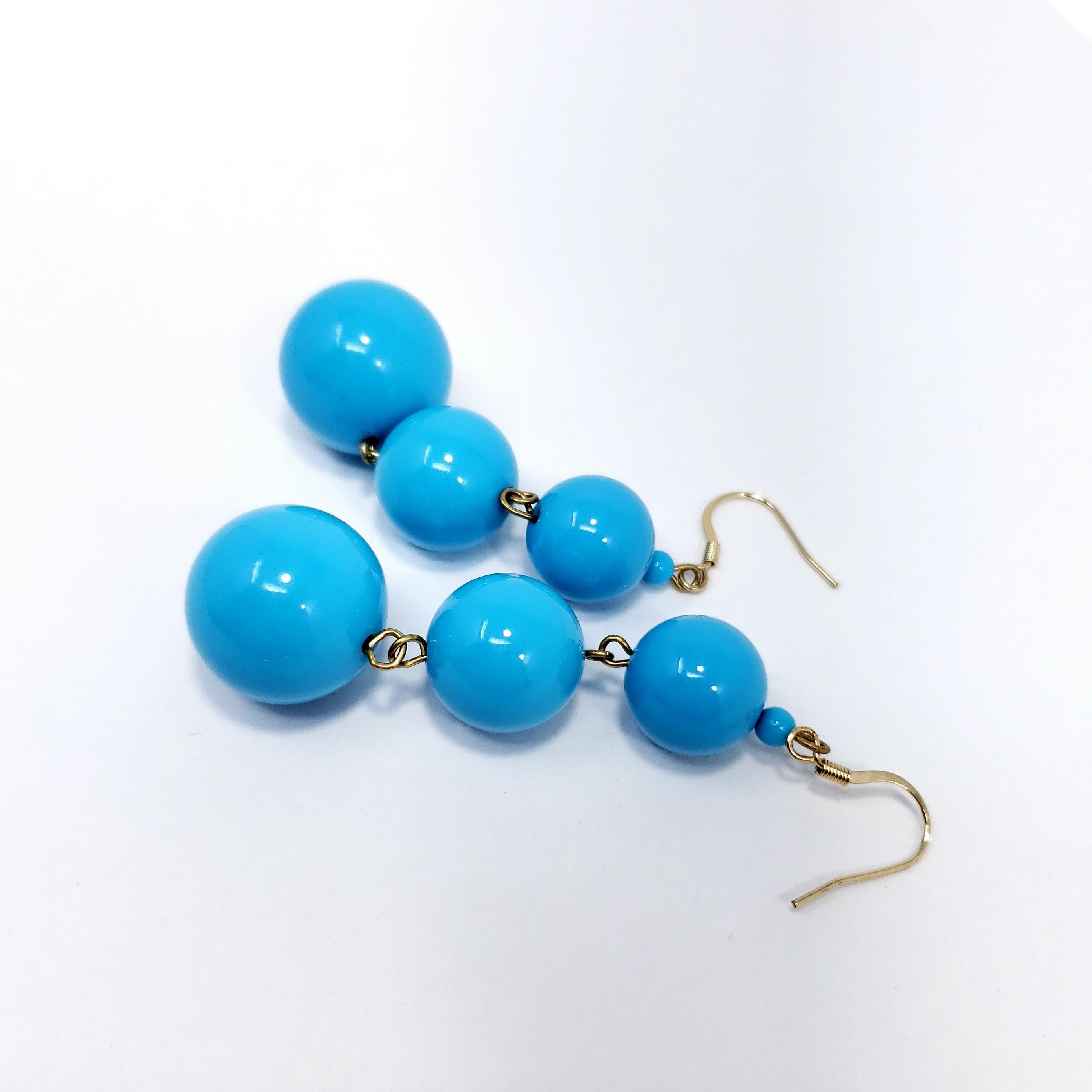 kenneth jay lane turquoise earrings