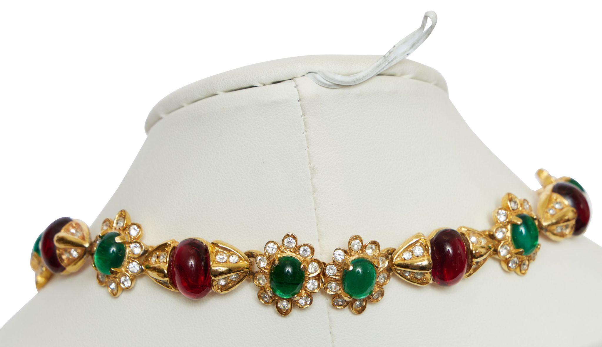 KJL Vintage Rare Jackie O Necklace In Excellent Condition In West Hollywood, CA