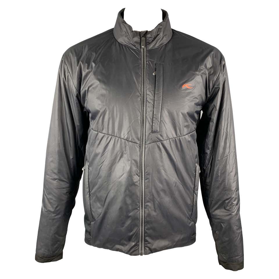 KJUS 42 Aqua Solid Polyamide Hooded Coat Jacket For Sale at 1stDibs