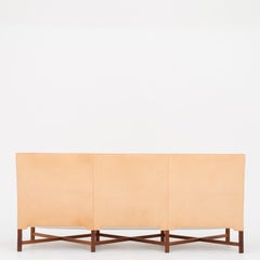 KK 4118 3-Seat Sofa in Niger Leather by Kaare Klint