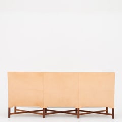 KK 4118 3-Seat Sofa in Niger Leather by Kaare Klint