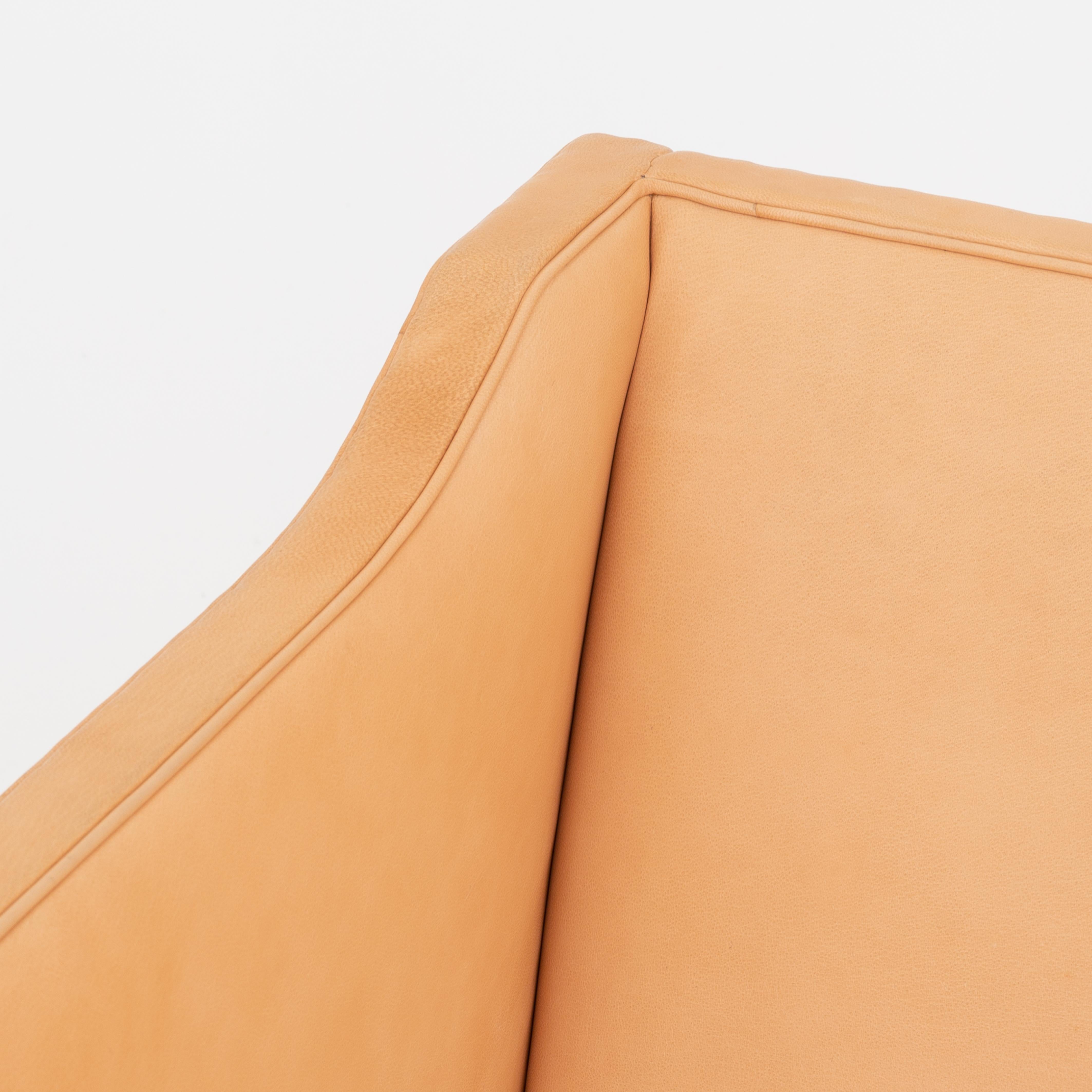 KK 4118 3-Seat Sofa in Niger Leather by Kaare Klint In Good Condition In Copenhagen, DK