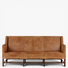 KK 5011 - 3 pers. sofa in natural leather by Kaare Klint