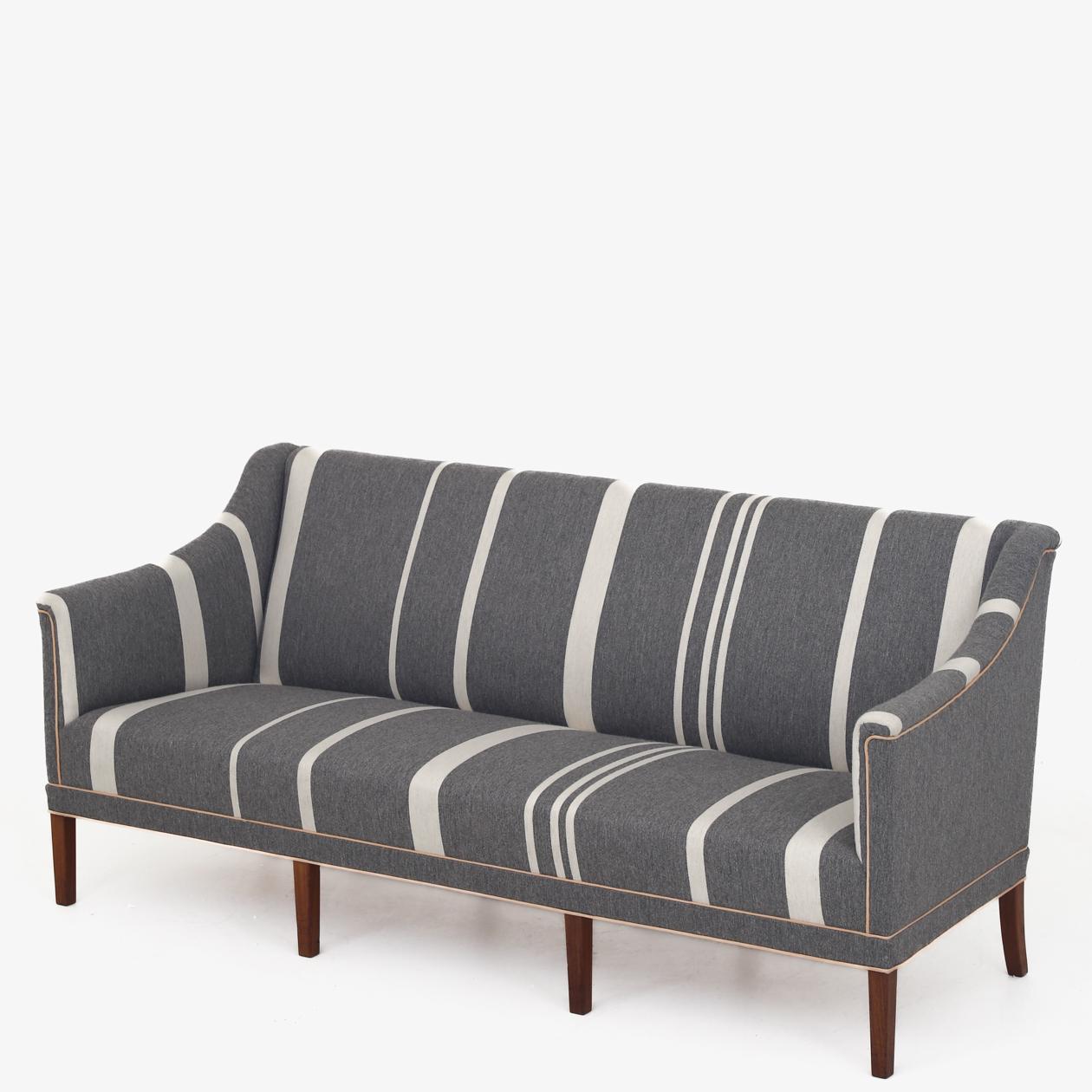 Patinated KK 6092 sofa by Kaare Klint For Sale