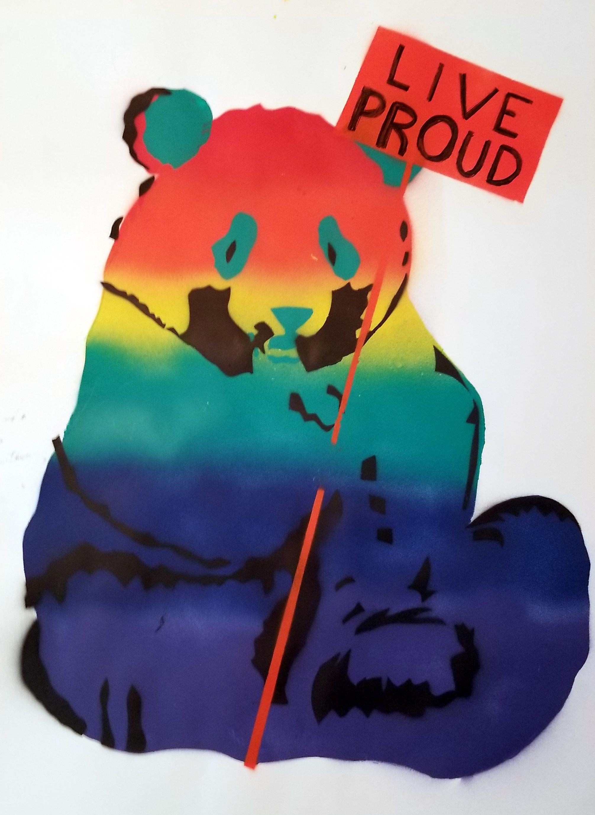 Panda: arcobaleno PROUD BEAR in vendita 1
