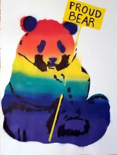 Panda: osito orgulloso del arco iris