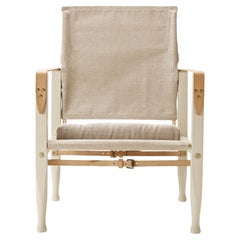 KK47000 Safari Chair in Ash Oil with Natural Fabric by Kaare Klint ** Custom