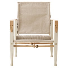 KK47000 Safari Chair in Ash Oil with Natural Canvas by Kaare Klint