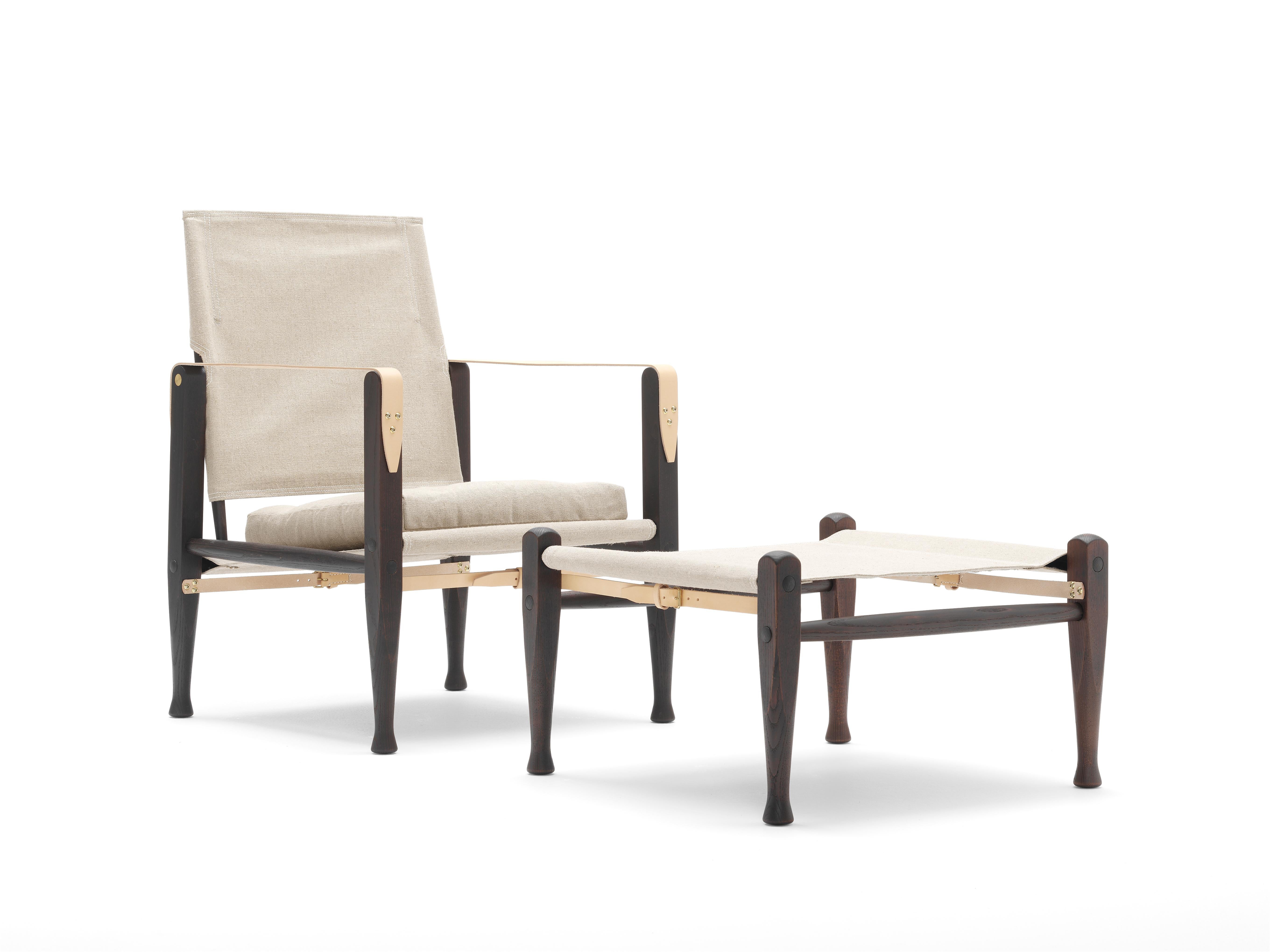 Contemporary KK47000 Safari Chair in Smoked Stain by Kaare Klint