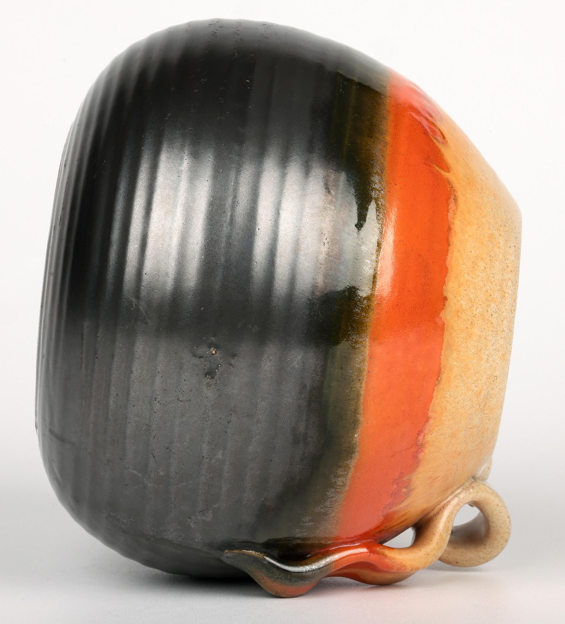 Klaas Mobach Keramiek vase en poterie d'art émaillée Art Déco néerlandais en vente 2