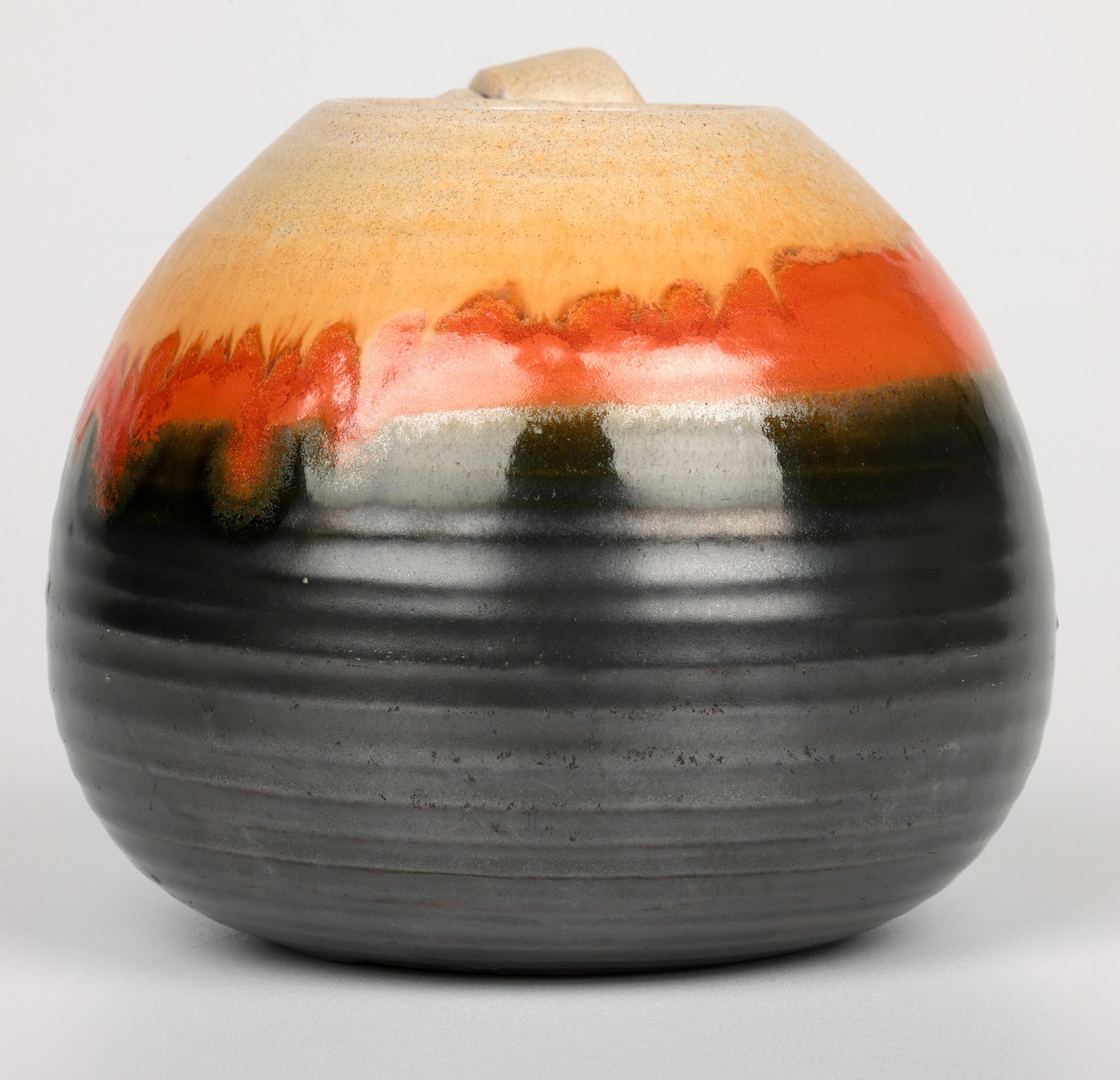Klaas Mobach Keramiek vase en poterie d'art émaillée Art Déco néerlandais en vente 3