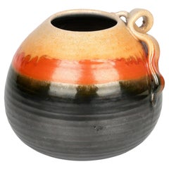 Klaas Mobach Keramiek Niederländische glasierte Art-déco-Kunstkeramik-Vase, Art déco