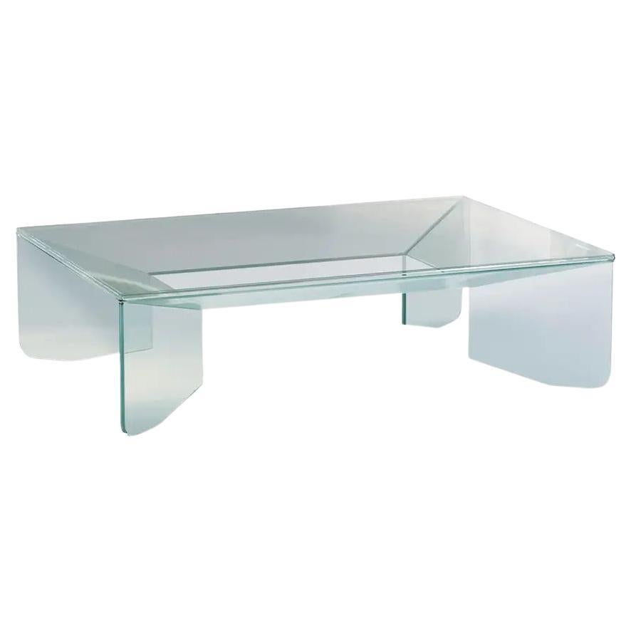 Couchtisch aus Klarglas von Hermhaus im Angebot