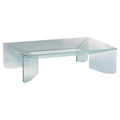 Mesa baja de cristal Klar de Hermhaus