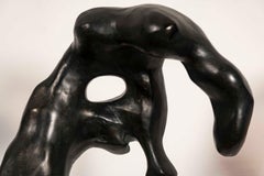 Klara Sever “Portrait of a Woman” Plaster Sculpture with Black Patina